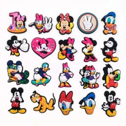 1/20Pcs Mickey Minnie Donald Duck High Quality Shoe Charms For Slides Sandals DIY Custom Accessories PVC Clog Decor Party Gift