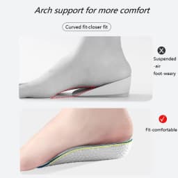 Height Increase Insole Orthopedic Insoles for Man Insoles for Shoes Cushioning Insoles Sea Height Growing Sole XID05