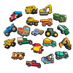 Engineering Vehicles Cars Set PVC Shoe Charms Accessories for Clogs Slide Sandals Shoe Decoration Buckles Pins Boys Girls Gifts