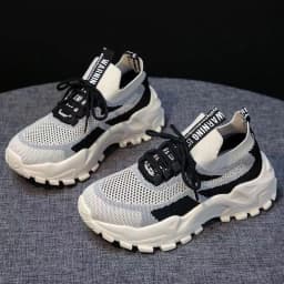 New Women's Casual Shoes Ultra Light Summer Breathable Fly Woven Mesh Shoes for Girls and Students Outdoor Running Sports Shoes
