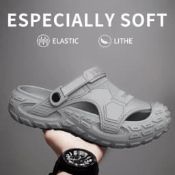 Women's EVA Closed Toe Clogs Non Slip Lightweight Garden Shoes Thick Sole Sandals Outdoor Beach Pool Work Slippers