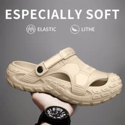 Women's EVA Closed Toe Clogs Non Slip Lightweight Garden Shoes Thick Sole Sandals Outdoor Beach Pool Work Slippers