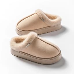 Women Fluffy Slippers for Autumn Winter Indoor EVA Thick Sole Anti-Slip Warm Unisex House Shoes