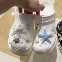 18pcs Starfish Shell Marine Series Shoe Charms Accessories for Clogs Slide Sandals Shoe Decoration Buckle Pins Boys Girls Gifts