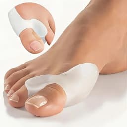 1 Pair Unisex Silicone Toe Covers Comfortable Big Toe Separator Protector Foot Care Accessory for Personal Hygiene