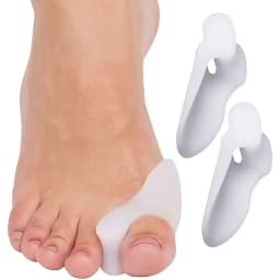 1 Pair Unisex Silicone Toe Covers Comfortable Big Toe Separator Protector Foot Care Accessory for Personal Hygiene