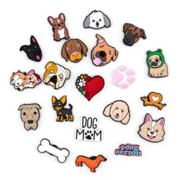 1pcs PVC Dog Dachshund Corgi Paw Shoe Charms Shoe Decorations Accessories Pins for Women Men Kids Gift,Bulldog Clog Buckles