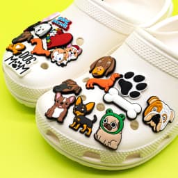 1pcs PVC Dog Dachshund Corgi Paw Shoe Charms Shoe Decorations Accessories Pins for Women Men Kids Gift,Bulldog Clog Buckles