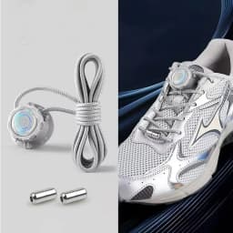 Elastic No Tie Shoelaces - Thick Rope Automatic Laces with Swivel Buckle - Heavy Duty Sports Shoe Laces Speed Shoestrings Unisex