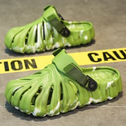 Men Women Summer Slippers Camouflage Leaves Sandals Creative Outdoor Beach Shoes Lovers Casual Home Slides Loafers Platform
