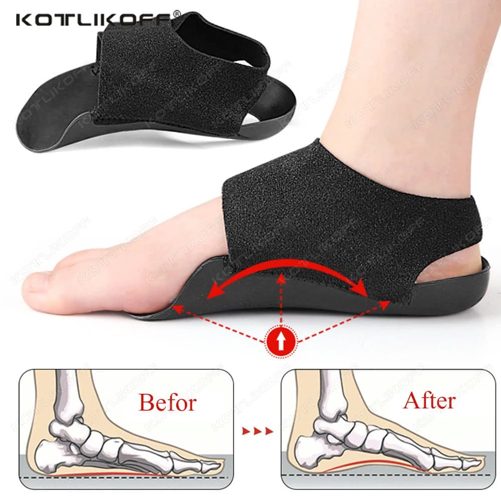 KOTLIKOFF Orthotic Arch Support Shoe Inserts for Flat Feet Arch insole Walking Pad Shock-absorbing For Feet Care Insoles Unisex