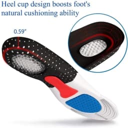 35-52 size Orthopedic Insoles Man Women Memory Foam Cushion Insole Silicone Arch Support Pad Running Gel Insole Insert Buffer