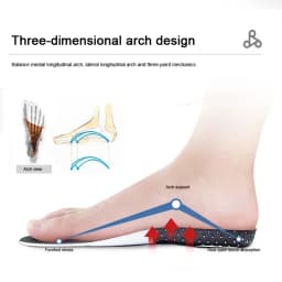 35-52 size Orthopedic Insoles Man Women Memory Foam Cushion Insole Silicone Arch Support Pad Running Gel Insole Insert Buffer