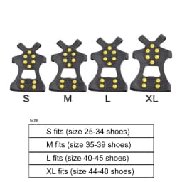 Outdoor Snow Claw Shoe Covers for Men and Women 10 Teeth Rock Climbing Crampons Non-Slip Climbing Cleats Hiking Accessories