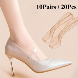 Transparent Invisible Shoelace Fasteners for Women Heel Anti-Slip Straps Prevent Heel Slipping No-Tie Secure Shoe Lace for Heels