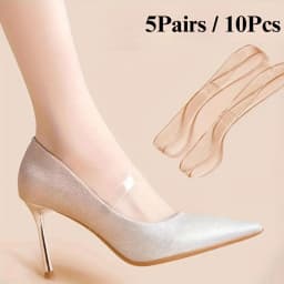 Transparent Invisible Shoelace Fasteners for Women Heel Anti-Slip Straps Prevent Heel Slipping No-Tie Secure Shoe Lace for Heels