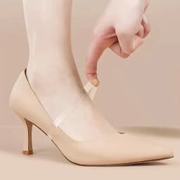 Transparent Invisible Shoelace Fasteners for Women Heel Anti-Slip Straps Prevent Heel Slipping No-Tie Secure Shoe Lace for Heels