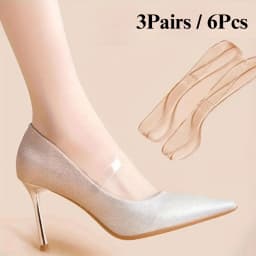 Transparent Invisible Shoelace Fasteners for Women Heel Anti-Slip Straps Prevent Heel Slipping No-Tie Secure Shoe Lace for Heels