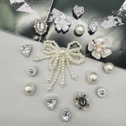 16PCS DIY Flowers Water Droplet Shoe Charms Decorations Heart Shaped Shoe Buckles Ornament Mutlifunctional Bowknot Shoe Clips