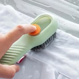 Multi-Surface Liquid Shoe Brush - Soft Bristles & Ergonomic Handle for Bathroom, Kitchen & Laundry Cleaning