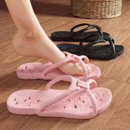 Non-slip Foldable Travel Slippers Lightweight Comfortable EVA Hotel Flip Flops Soft Flat Heels Bathroom Slippers Men and Women