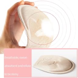Forefoot Padding, Anti-Slip Outsole, Cushioned Half-Insole, Inner Insole, Size Reduction, Padded Forefoot Cushioning Padding.