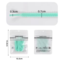 1 Pair 0.7mm Flat Braided Shoelaces, Solid Color Wheat Ears & Gear Design Shoe Laces for Casual Shoes and Sports Sneakers