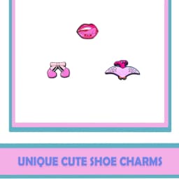 Random 10-100Pcs Pink Series Shoe Charms For Sandals,Shoe Decoration Accessories Shoe Pins Great Gift For Men Women