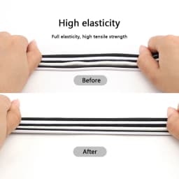 1 Pair Elastic Shoelaces for Sneakers No Tie Shoe Laces Metal Lock Quickly Put on And Take Off Lazy Shoes Lace Round Rubber Band