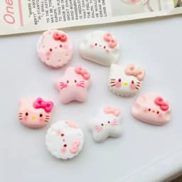 12 Pairs Of Hello Kitty Shoes Charm Cartoon Cat Footwear Accessories Suitable For Sandals Sandal Decorations Festive Gifts