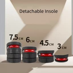 Height Increase Insoles for Men Women Heel Shoe Lift Insert Air Cushion Heightening Insoles Adjustable Shock Absorbing Foot Pad
