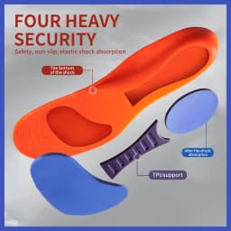 Shock-Absorbing Sports Insoles Men's and Women's Arch Support Insole Breathable Comfort Shoe Pads 2Pcs/4Pcs