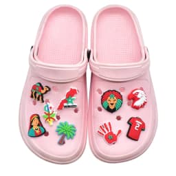 21Pcs Morocco Theme Shoe Charms for Croc Clogs, Moroccan Flag Camel Mosque Shoe Decor Pins, DIY Accessories Gift