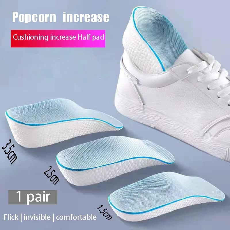 1.5/2.5/3.5 Cm Arch Support Height Increase Insole Elastic Lift Men's and Women's Insoles