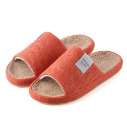 TZLDN Summer Women Home Slippers Linen Summer Lightweight Flat Sandals Breathable Comfortable Non-Slip Slides Indoor Men Slipper