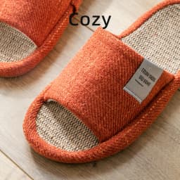TZLDN Summer Women Home Slippers Linen Summer Lightweight Flat Sandals Breathable Comfortable Non-Slip Slides Indoor Men Slipper