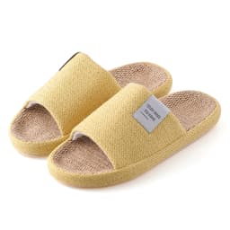 TZLDN Summer Women Home Slippers Linen Summer Lightweight Flat Sandals Breathable Comfortable Non-Slip Slides Indoor Men Slipper