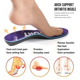 【Xxin】Arch Support Insoles Flat Foot Shoe Insoles Orthopedic Shoe Pad Women Men Sport Insole Size35-46
