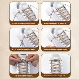 NEW 17 Colors Round Elastic Laces Without Ties Metal Buckle Shoelace Sneakers Quick Shoelaces Shoe Accessories 1Pair/2Pair
