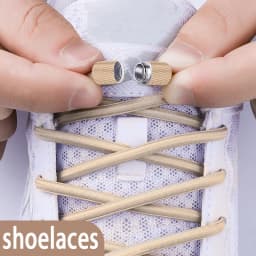 NEW 17 Colors Round Elastic Laces Without Ties Metal Buckle Shoelace Sneakers Quick Shoelaces Shoe Accessories 1Pair/2Pair