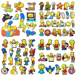 9-100pcs Cartoon Shoe Charms Set For Classic Clog Sandal Garden Shoes Decoration Accessories Buckle Friends Gifts