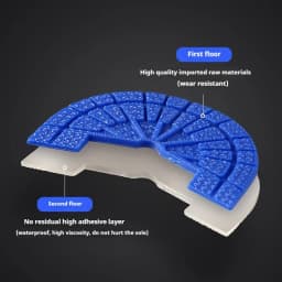 1 Pair Self-adhesive Non-slip Shoe Sole Stickers Shoe Sole StickersThickened Wear Shoes Stickers Athletic Shoes Heel Stickers
