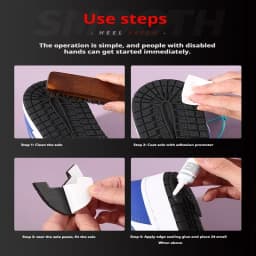 1 Pair Self-adhesive Non-slip Shoe Sole Stickers Shoe Sole StickersThickened Wear Shoes Stickers Athletic Shoes Heel Stickers