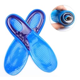 1Pair Gel Shoe Insoles Men Woman Soft Non Slip Silicone Insole Comfort Shock-absorbing Shoe Sole Plantillas De Gel De Silicona