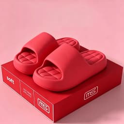 Women Cloud Thick Platform EVA Slide Slippers Grid Cushion Insole Soft Non Slip Indoor Outdoor Sandals