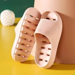bEVA slippers, non-slip, deodorant, home bath slippers, bathroom hotel, hollow leaking slippers for men and women, summer