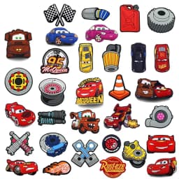 Mesuca Vehicle Series - Cars10-100Pcs Shoe Charms For Sandals,Shoe Decoration Accessories Shoe Pins Great Gift For Men Wom