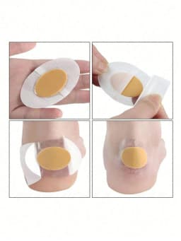 30Pcs Gel Grip Heel Protector Adhesive Foot Patches Blister Pads Heel Liner Shoes Stickers Pain Relief Plaster Foot Care Cushion