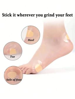 30Pcs Gel Grip Heel Protector Adhesive Foot Patches Blister Pads Heel Liner Shoes Stickers Pain Relief Plaster Foot Care Cushion