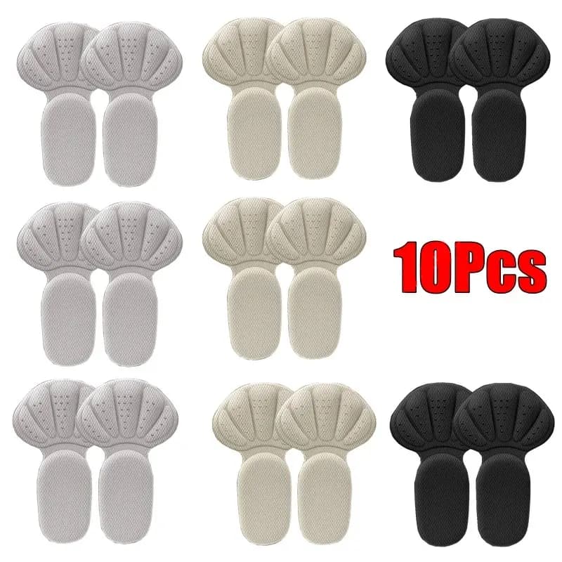 New Sponge Heel Cushion Back of Inserts Heel Protectors Shoe Pads for Shoe Too Big Soft Mesh Heel Grips Shoes Insoles 2 in 1